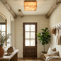 Alabaster Riviera Square Ceiling  Lamp