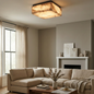 Alabaster Riviera Square Ceiling  Lamp