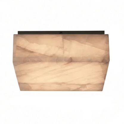 Alabaster Riviera Square Ceiling  Lamp