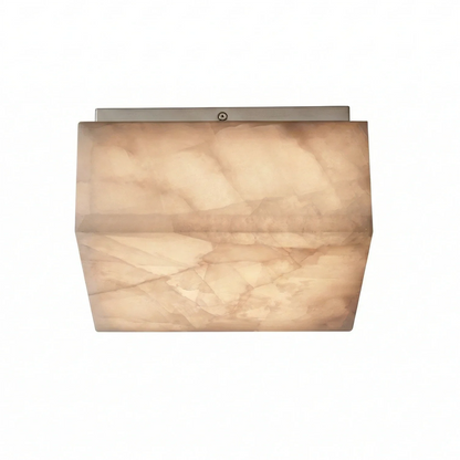Alabaster Riviera Square Ceiling  Lamp