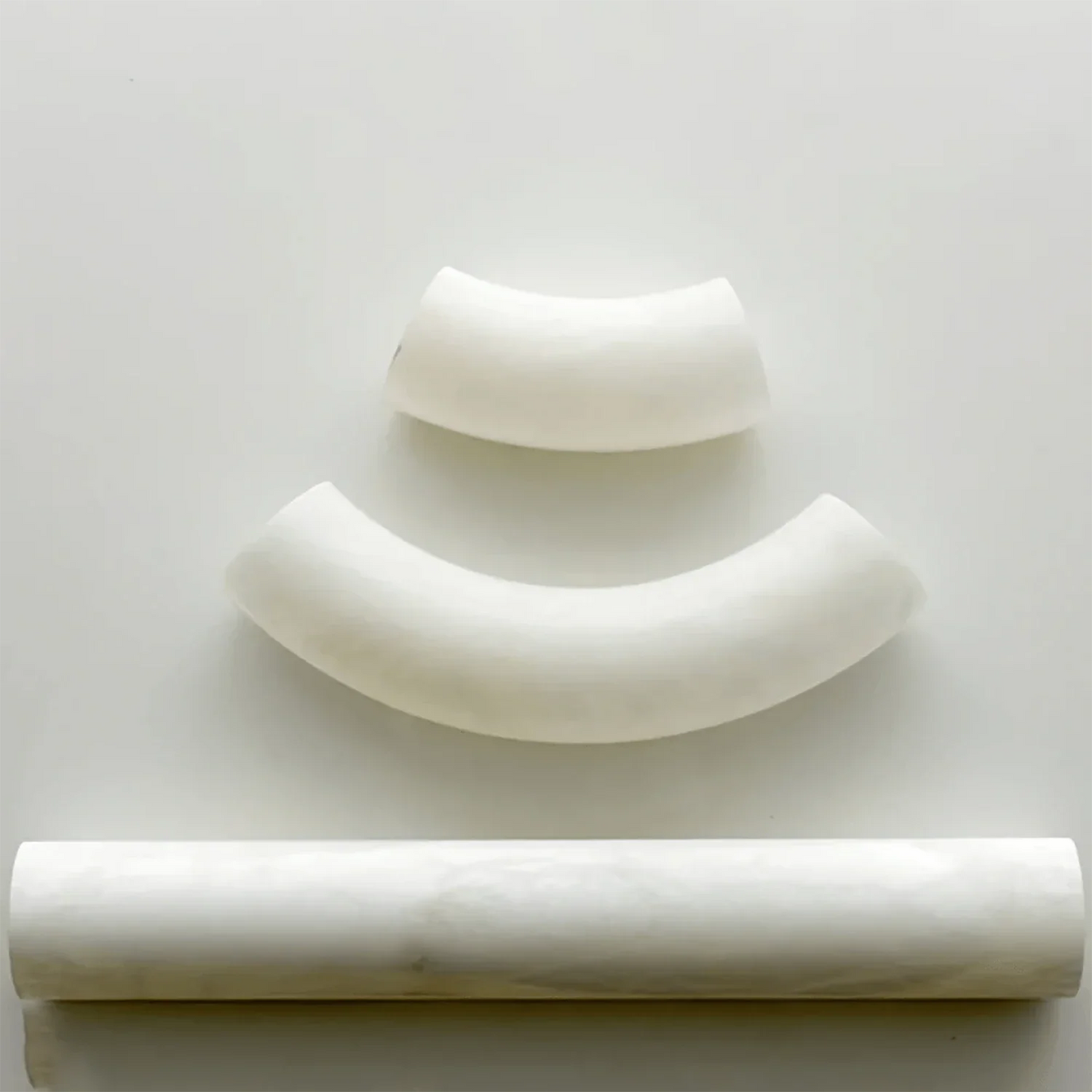 Alabaster Round Leather Chandelier