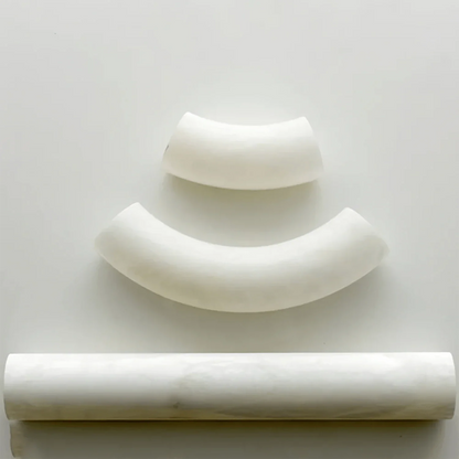 Alabaster Round Leather Chandelier