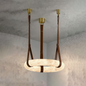 Alabaster round Pendant Light