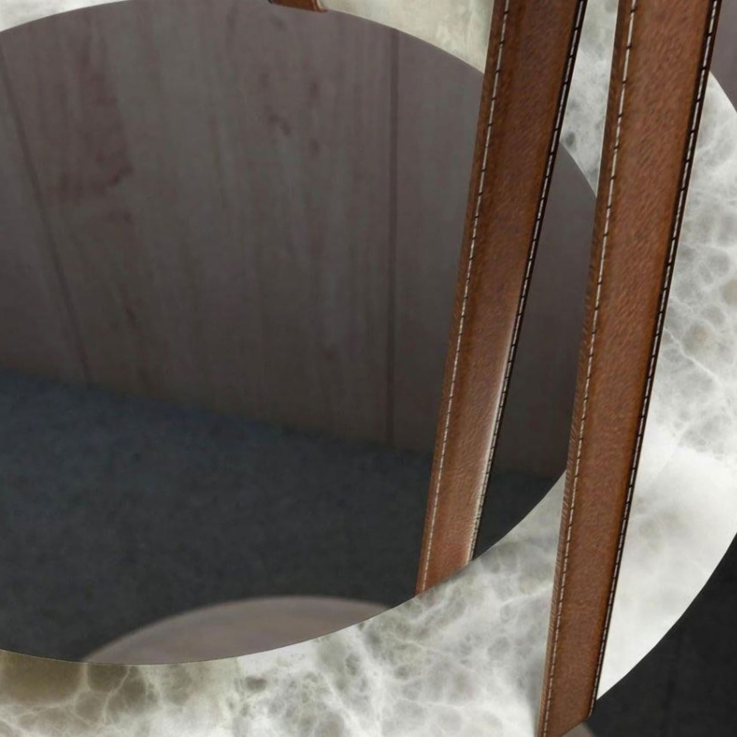 Alabaster round Pendant Light