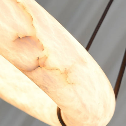 Alabaster round Pendant Light