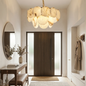 Alabaster Tiered Round Chandelier
