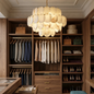 Alabaster Tiered Round Chandelier
