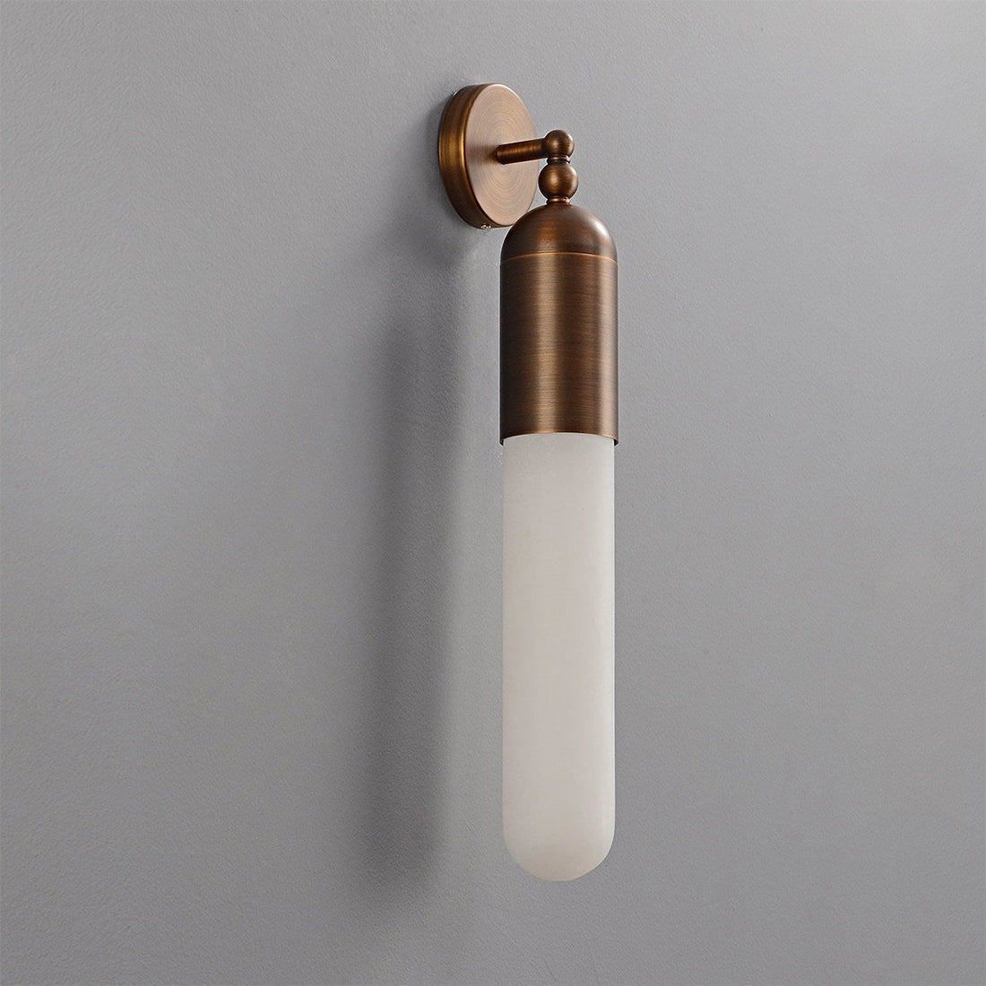 Alabaster Tube Wall Sconce