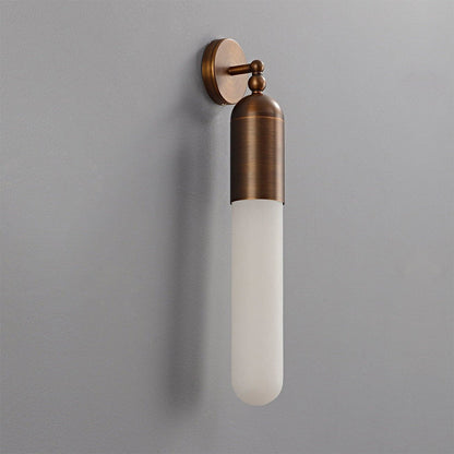 Alabaster Tube Wall Sconce