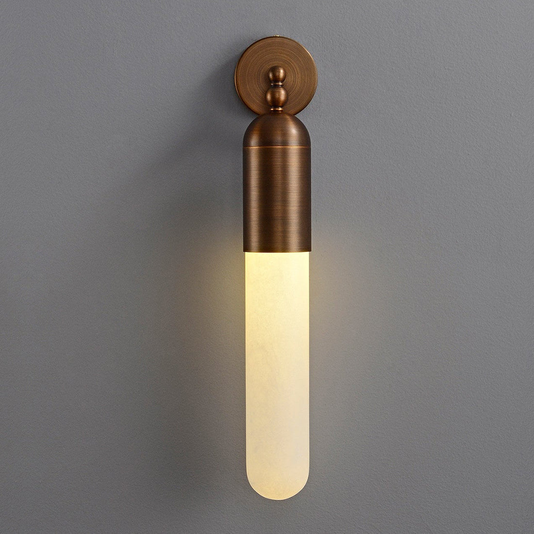Alabaster Tube Wall Sconce