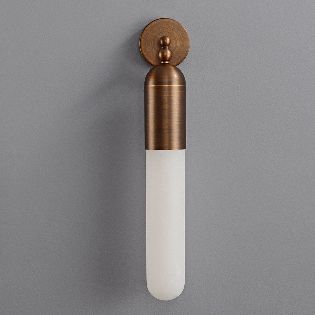 Alabaster Tube Wall Sconce