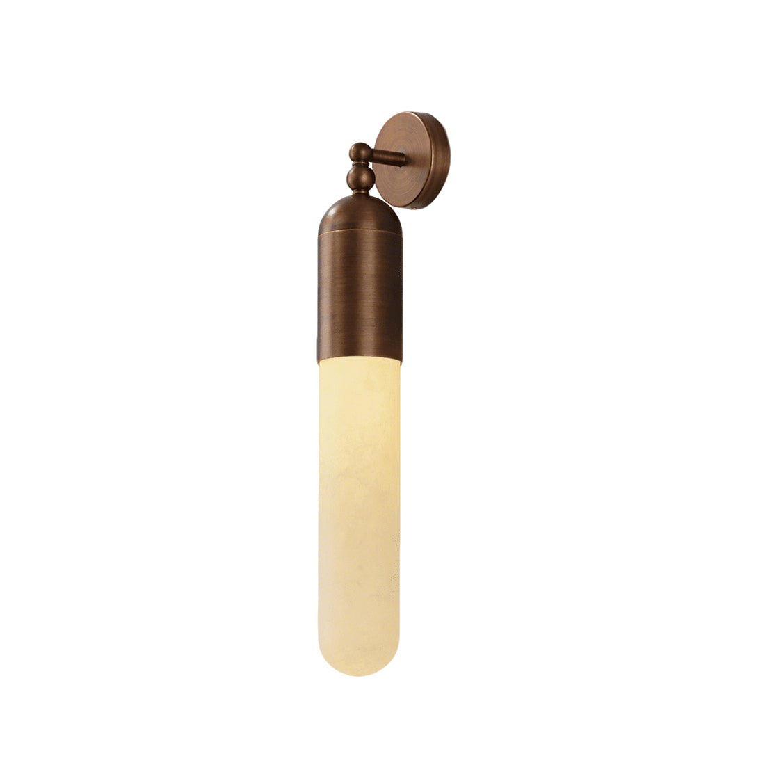 Alabaster Tube Wall Sconce