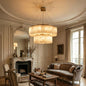 Alabaster Willamette Round Layered Chandelier