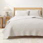 100% Cotton Honeycomb Waffle Garment Washed Quilt Set - Genevieve Collection