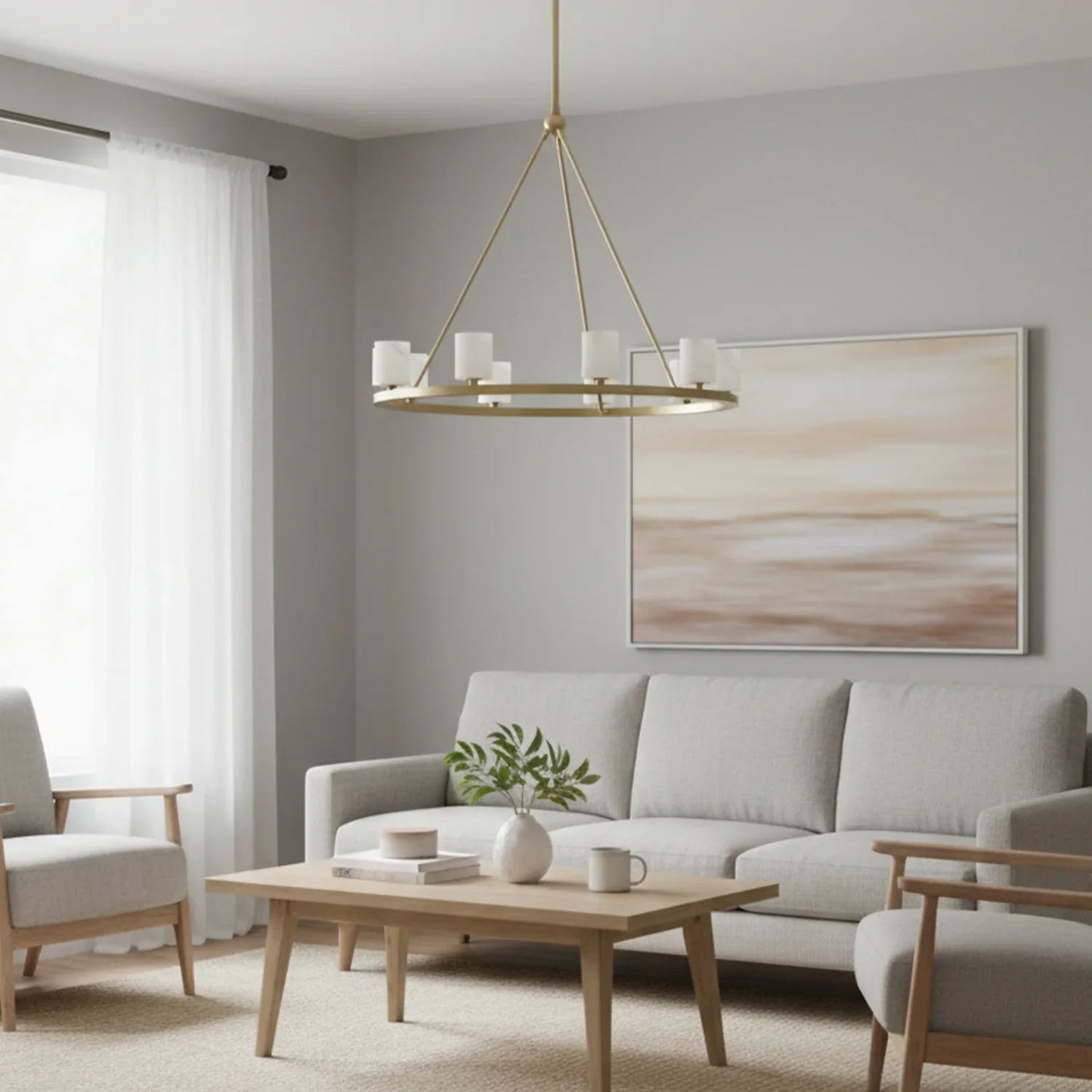 Aragon Light Alabaster Chandelier