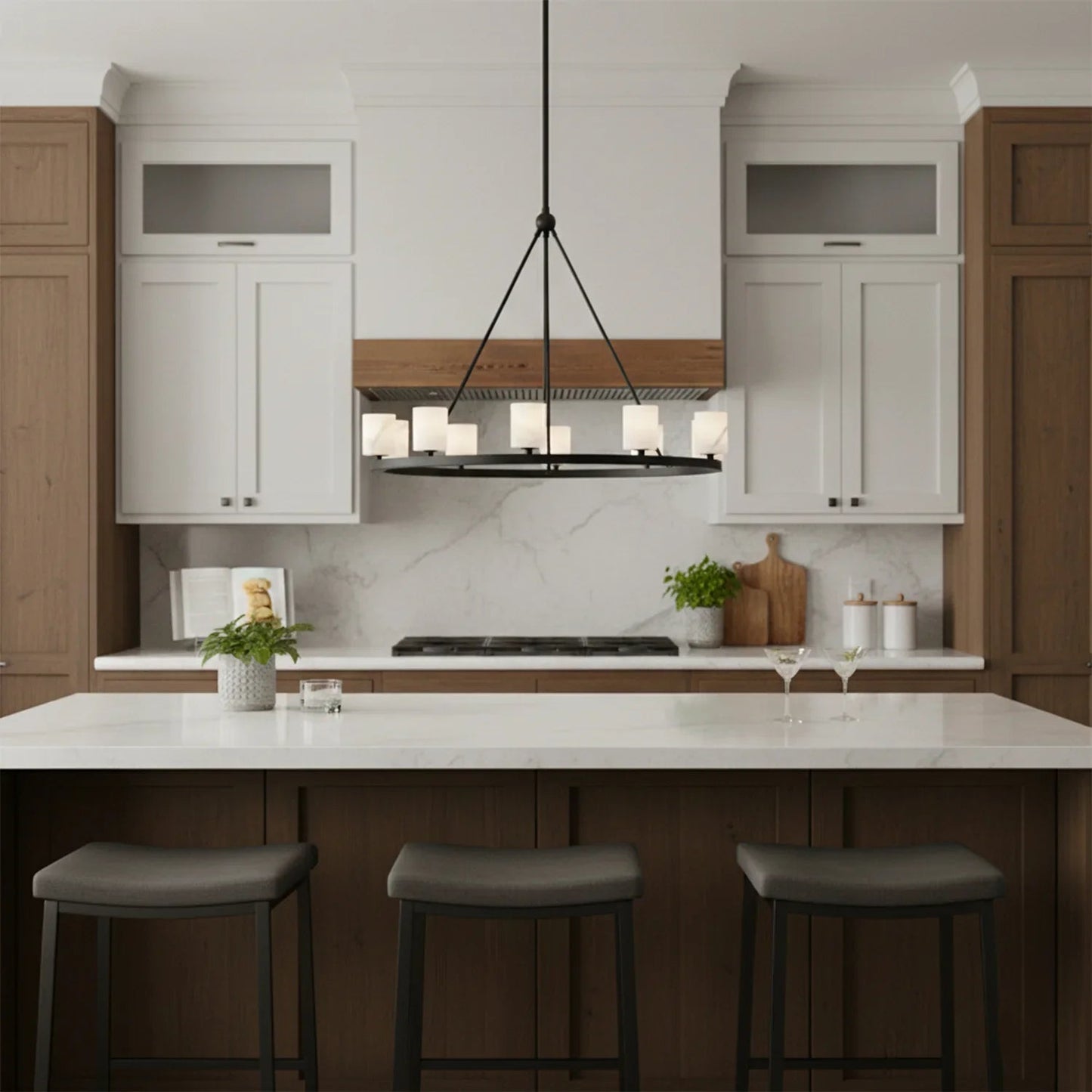 Aragon Light Alabaster Chandelier