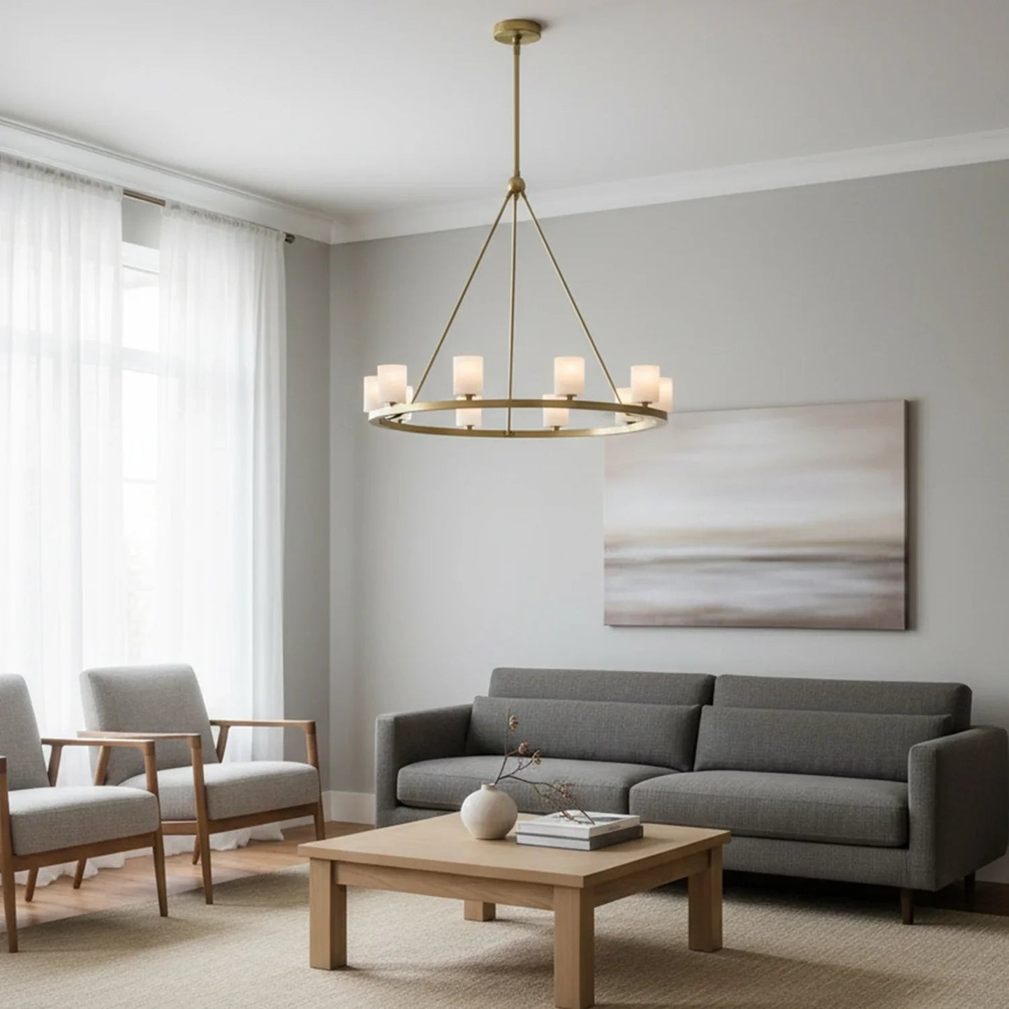 Aragon Light Alabaster Chandelier