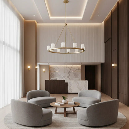 Aragon Light Alabaster Chandelier