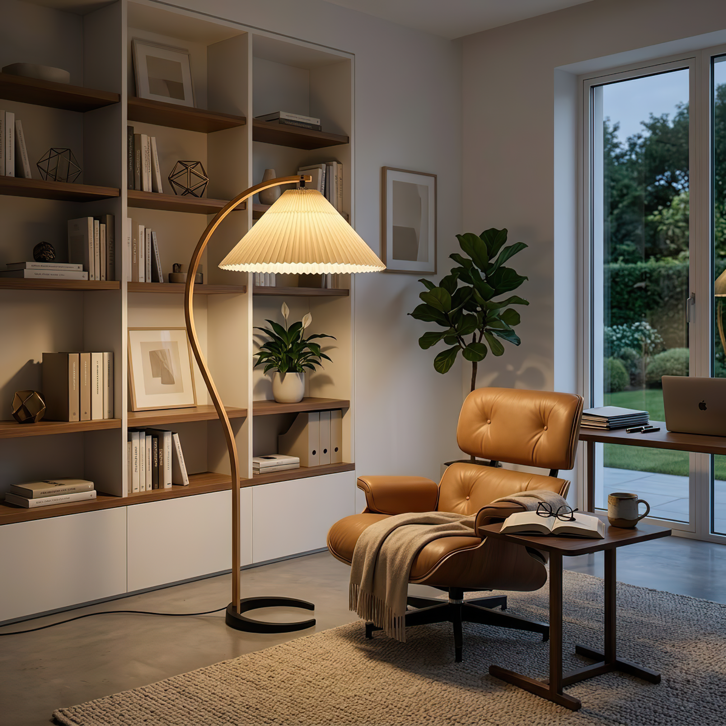 Arc Bentwood Floor Lamp