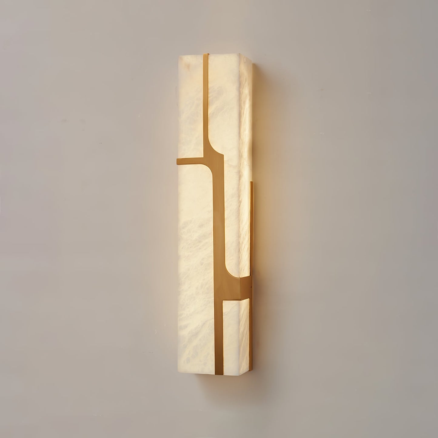 Ariel Modern Alabaster Column Sconce