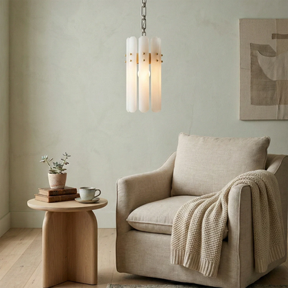 Artisanal Alabaster Large Chandelier
