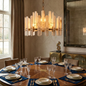 Artisanal Alabaster Large Chandelier