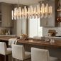 Artisanal Alabaster Large Chandelier
