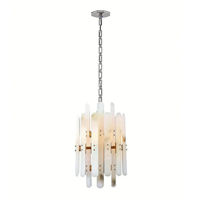 Artisanal Alabaster Large Chandelier