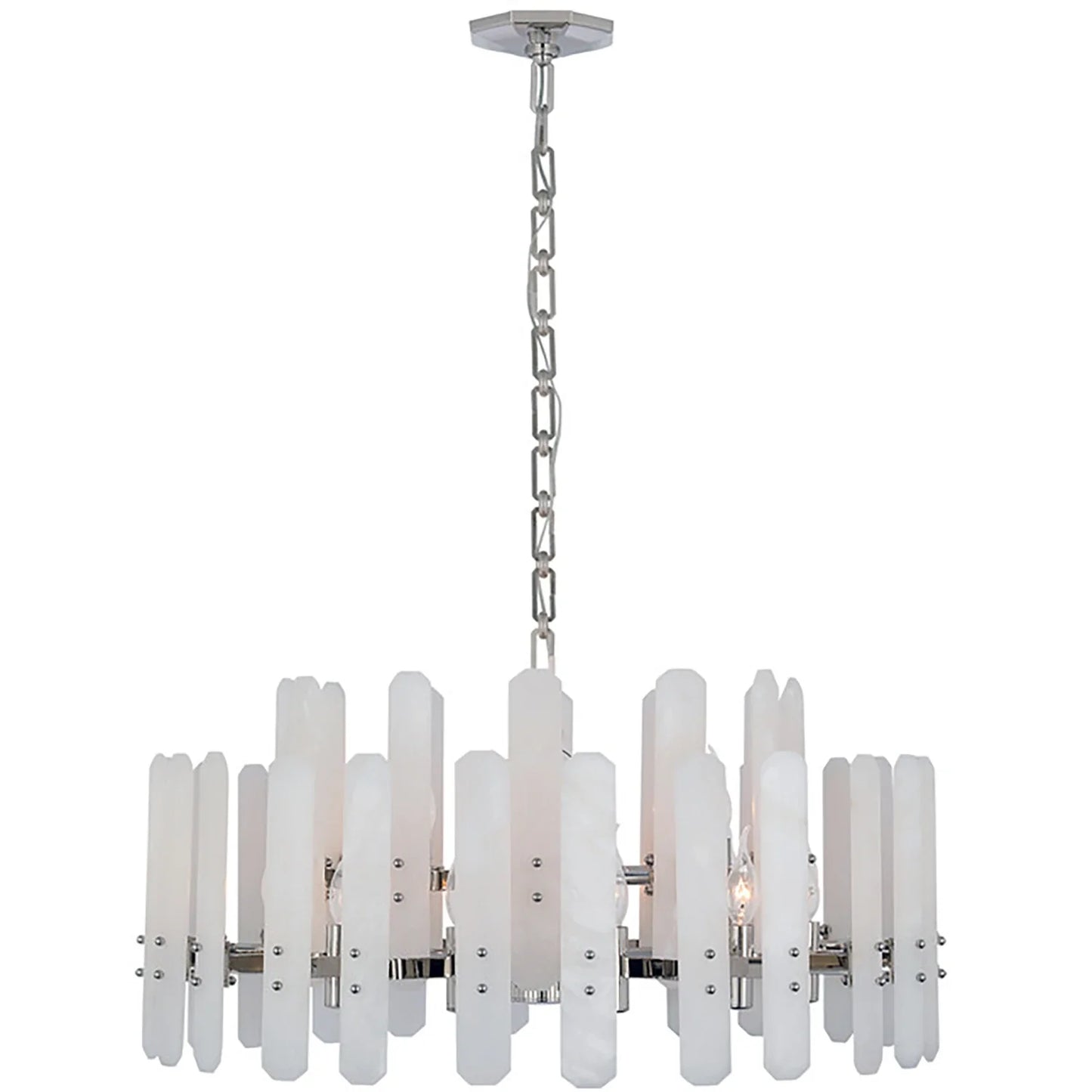Artisanal Alabaster Large Chandelier