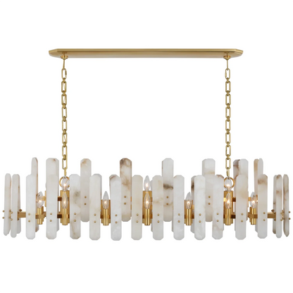 Artisanal Alabaster Large Chandelier