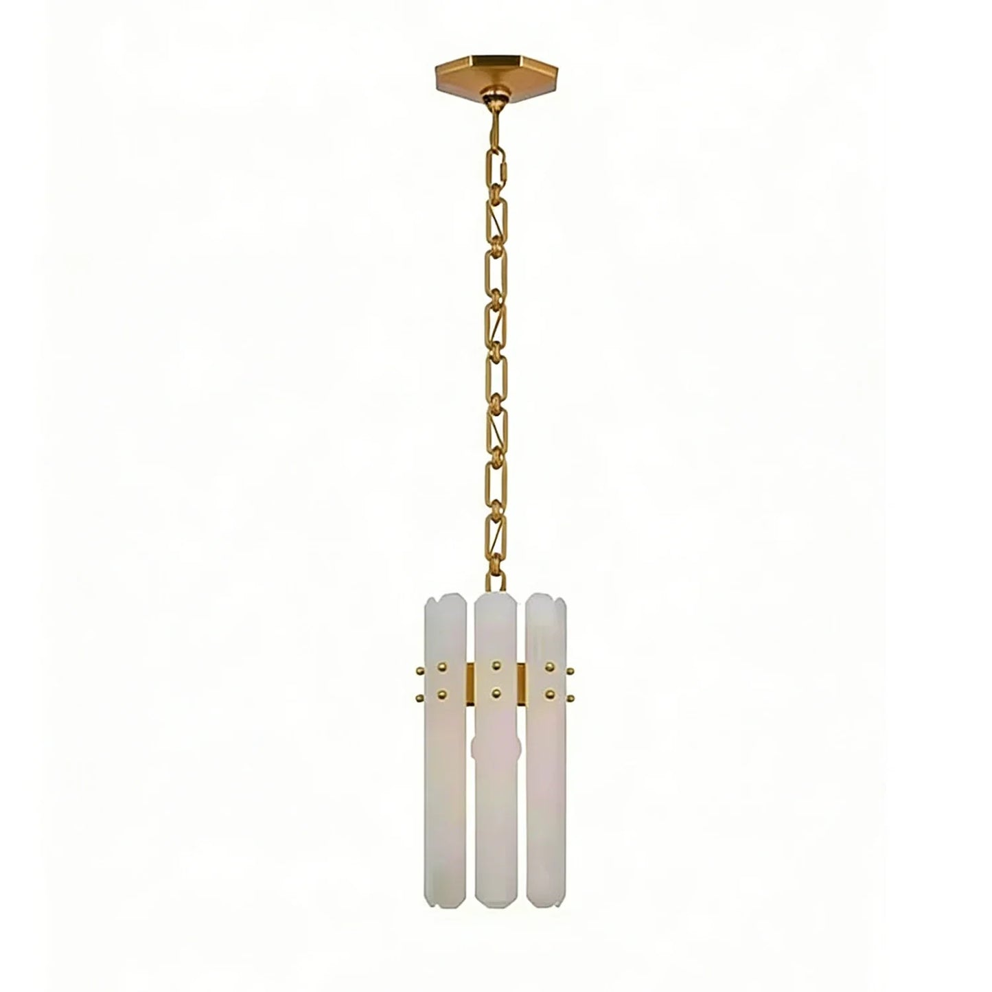 Artisanal Alabaster Large Chandelier