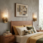 Artisanal Rippled Glass Wall Sconce