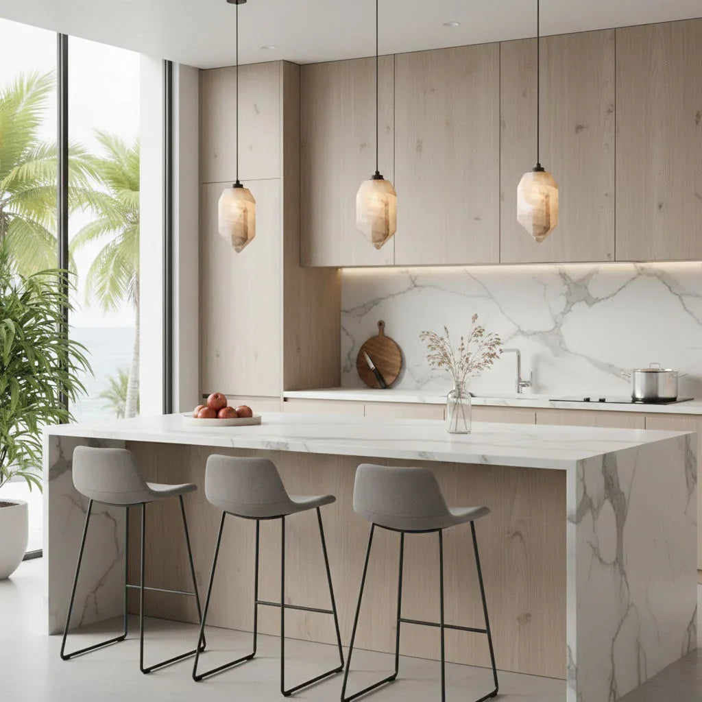 Aubrey Alabaster Pendant Light