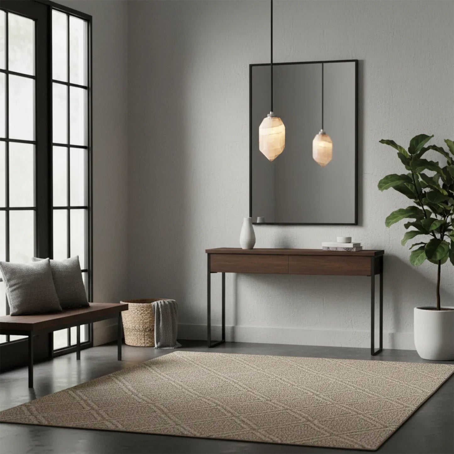 Aubrey Alabaster Pendant Light