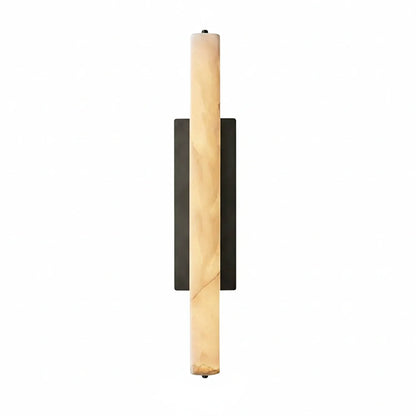 Audon Natural Linear Alabaster Stone Wall Sconce
