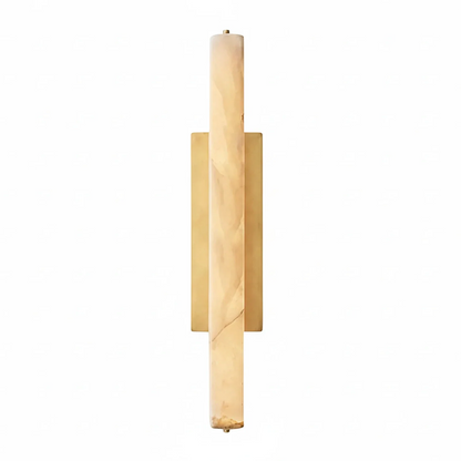 Audon Natural Linear Alabaster Stone Wall Sconce