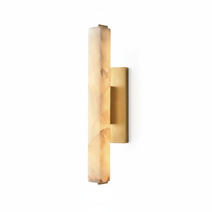 Audon Natural Linear Alabaster Stone Wall Sconce