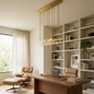 Audubon Crystal-Glow Multi-Bar Linear Chandelier