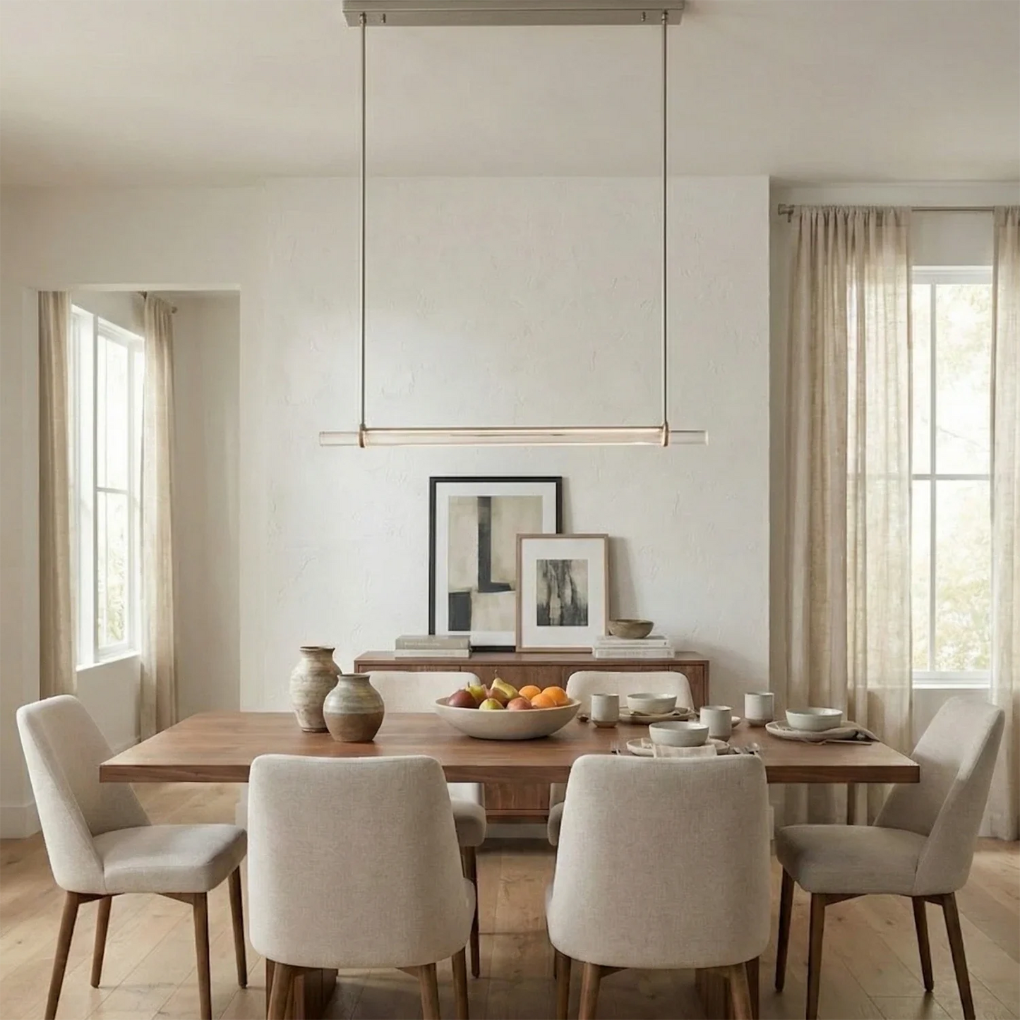 Audubon Crystal-Glow Multi-Bar Linear Chandelier