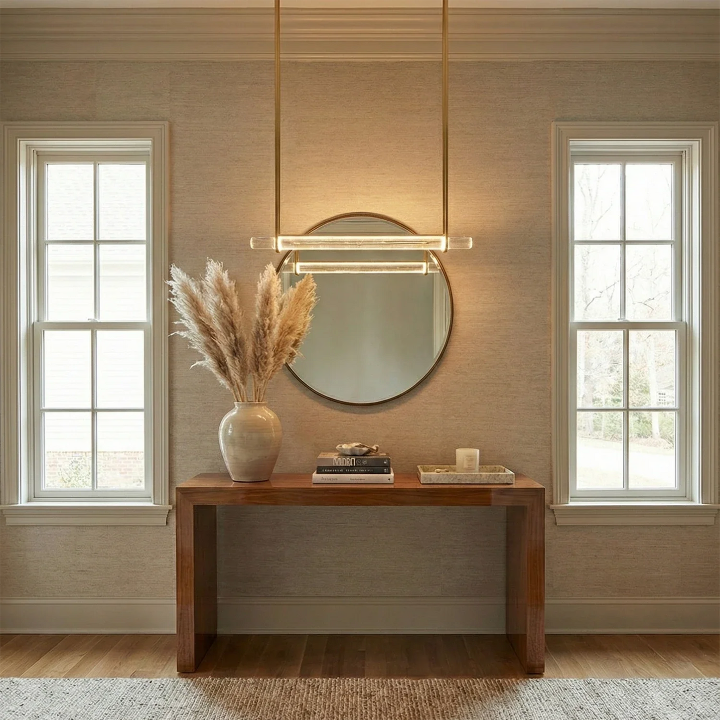 Audubon Crystal-Glow Multi-Bar Linear Chandelier