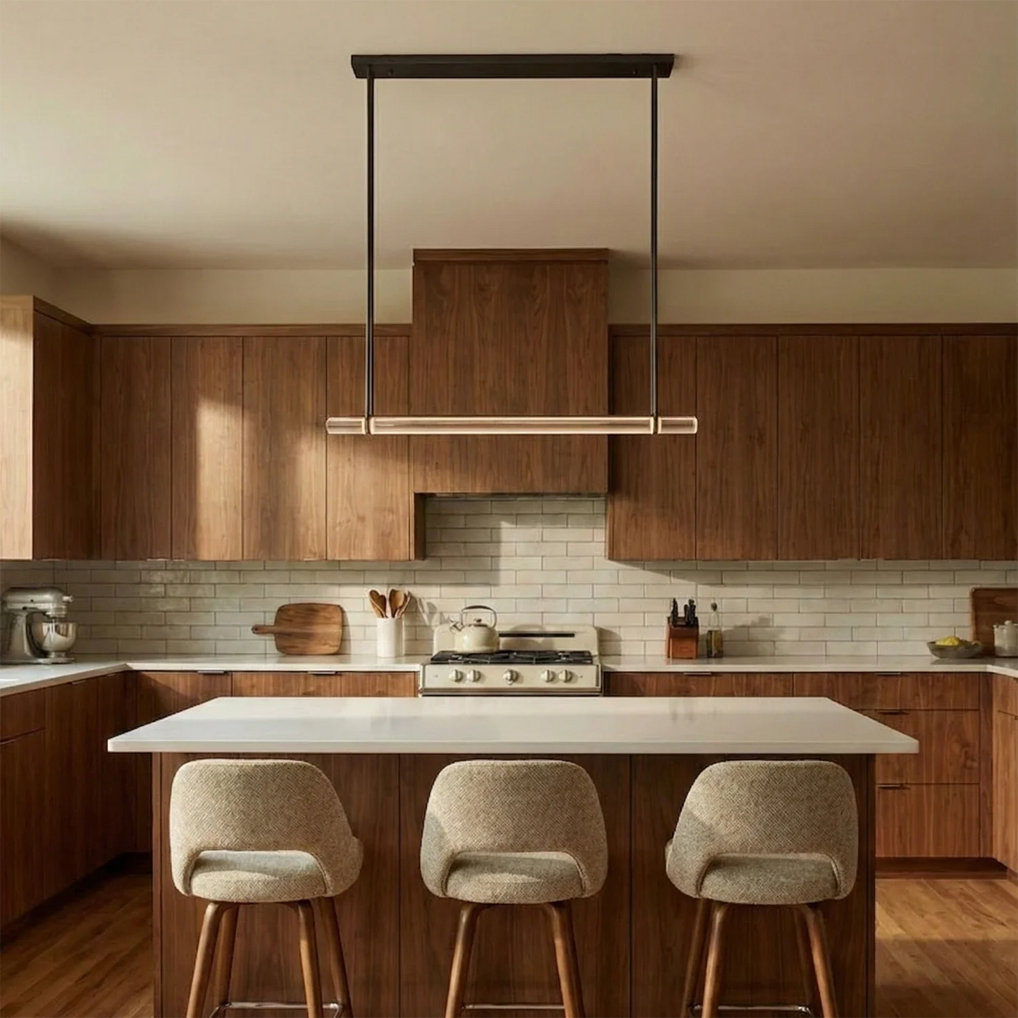 Audubon Crystal-Glow Multi-Bar Linear Chandelier