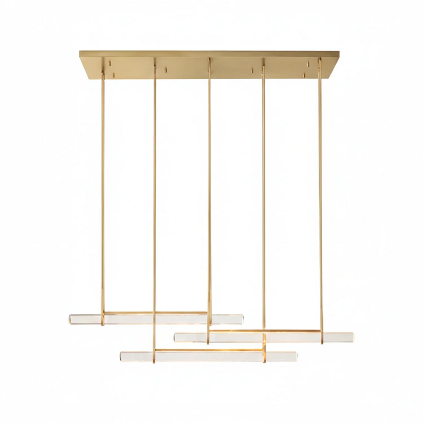 Audubon Crystal-Glow Multi-Bar Linear Chandelier