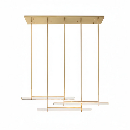 Audubon Crystal-Glow Multi-Bar Linear Chandelier