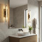Audubonne Minimalist Crystal Column Sconce