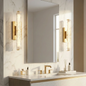 Audubonne Minimalist Crystal Column Sconce