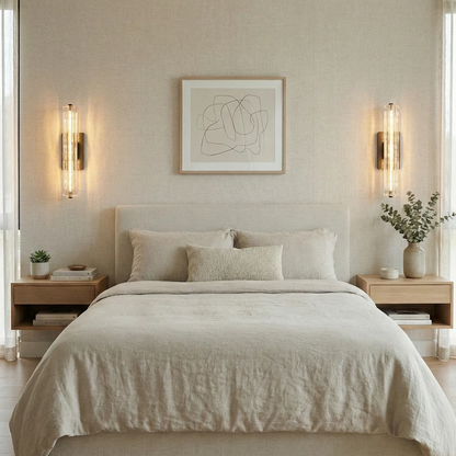 Audubonne Minimalist Crystal Column Sconce