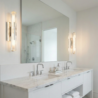 Audubonne Minimalist Crystal Column Sconce