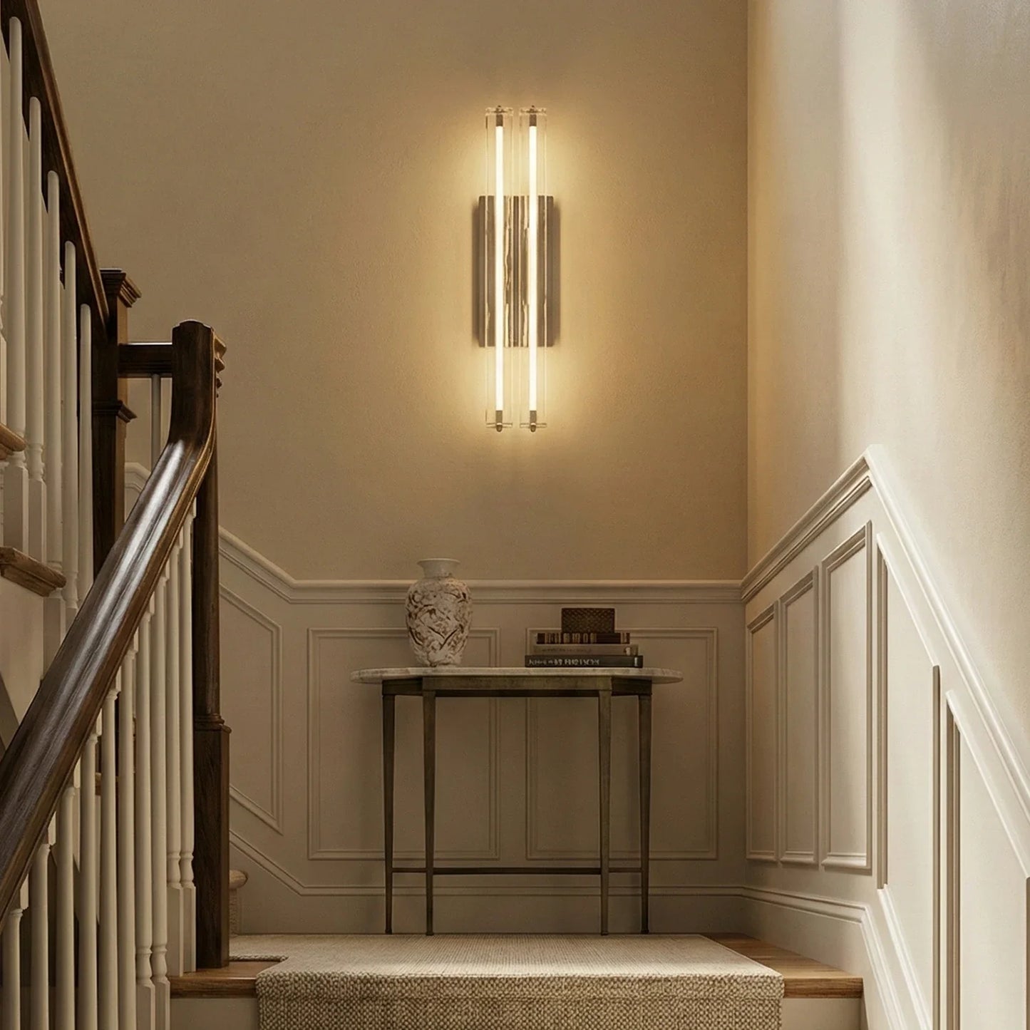 Audubonne Minimalist Crystal Column Sconce