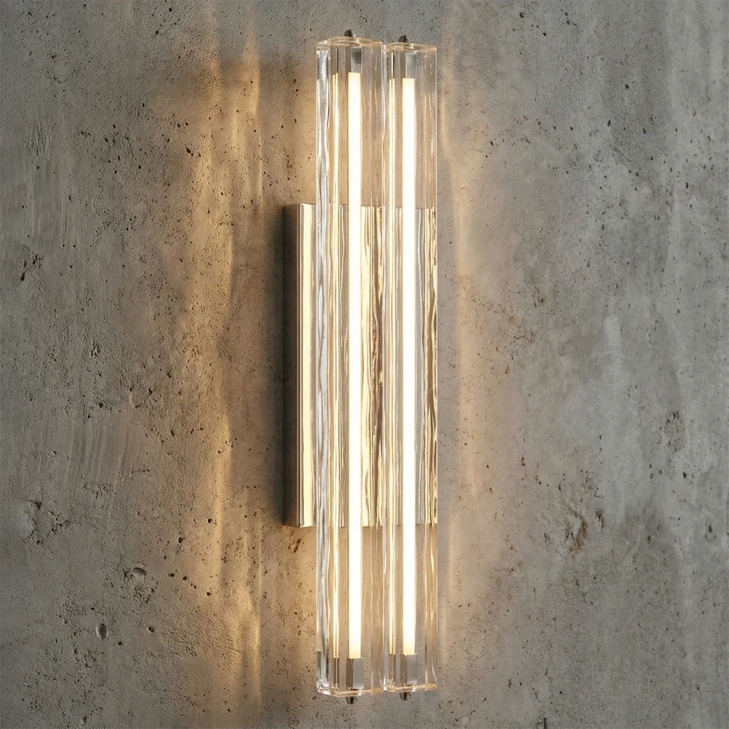Audubonne Minimalist Crystal Column Sconce