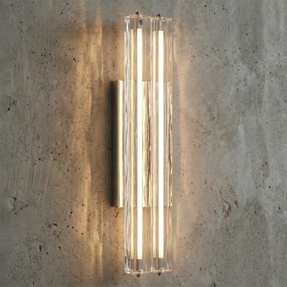 Audubonne Minimalist Crystal Column Sconce